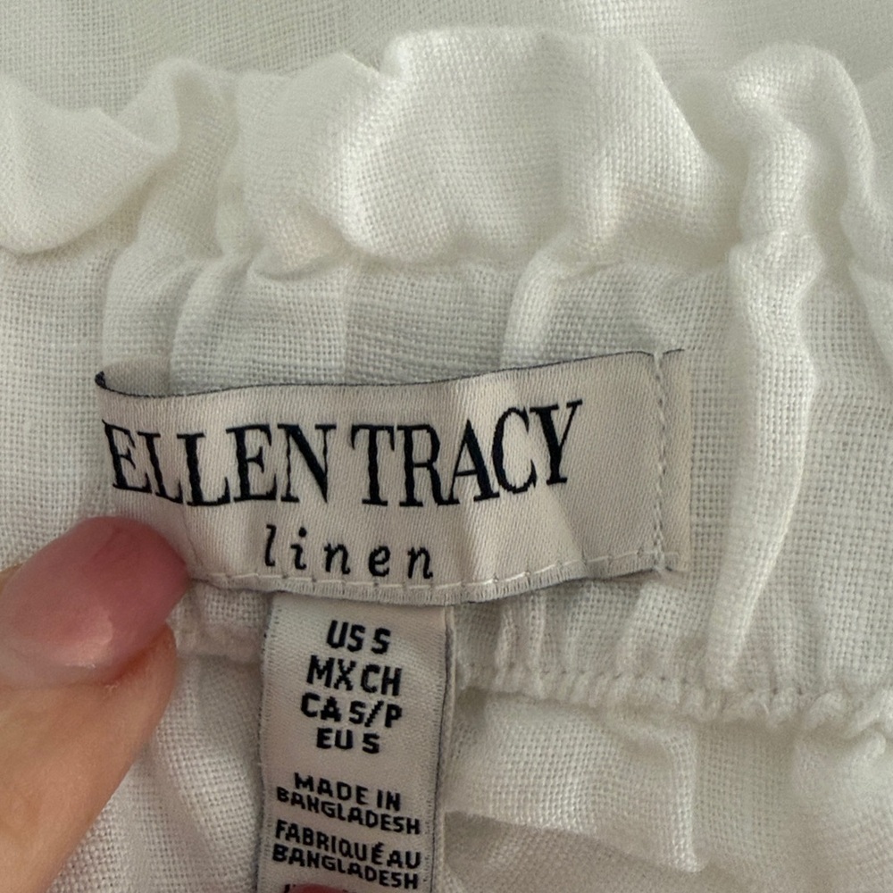 Ellen Tracy | Pleated Linen Skirt - Picture 7 of 8